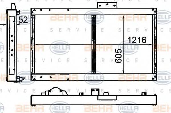 EVOBUS 628 500 18 99 Радіатор, охолодження двигуна