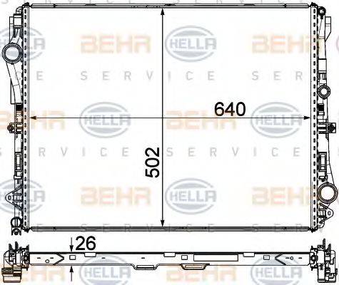 MERCEDES-BENZ 099 500 33 03 Радіатор, охолодження двигуна