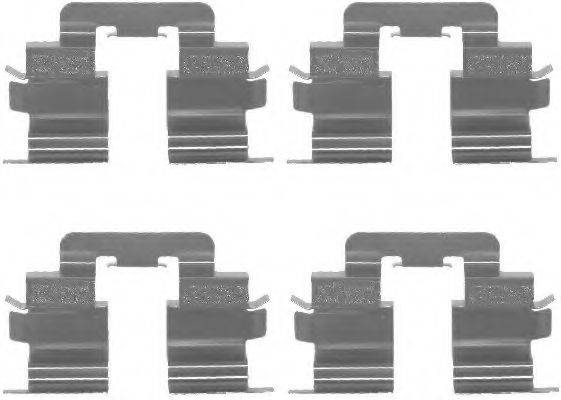 BREMBO A02374 Комплектуючі, колодки дискового гальма
