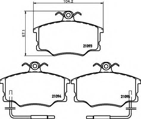 FIAT 792 426 Комплект гальмівних колодок, дискове гальмо