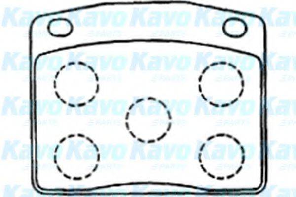 KAVO PARTS BP2048 Комплект гальмівних колодок, дискове гальмо