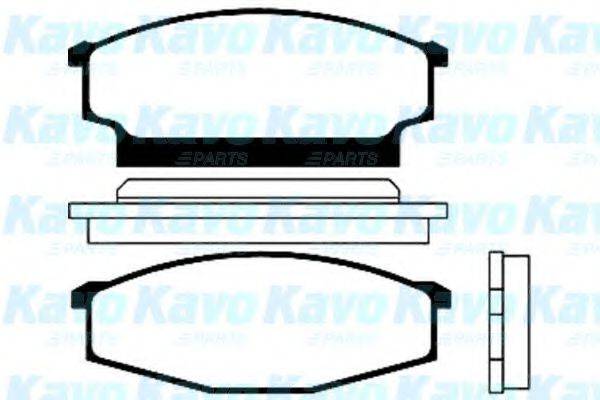 KAVO PARTS KBP6600 Комплект гальмівних колодок, дискове гальмо