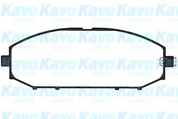 KAVO PARTS BP6538 Комплект гальмівних колодок, дискове гальмо