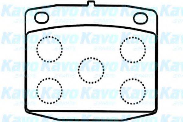 KAVO PARTS BP6587 Комплект гальмівних колодок, дискове гальмо