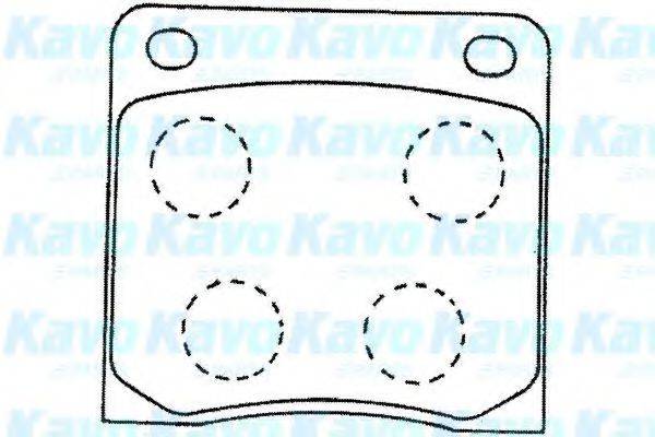 KAVO PARTS BP6584 Комплект тормозных колодок, дисковый тормоз