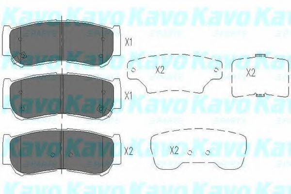 MK KASHIYAMA BP-3033 Комплект гальмівних колодок, дискове гальмо