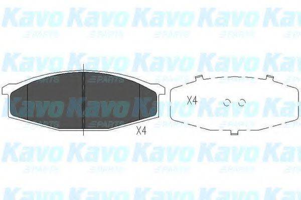 KAVO PARTS KBP6501 Комплект тормозных колодок, дисковый тормоз
