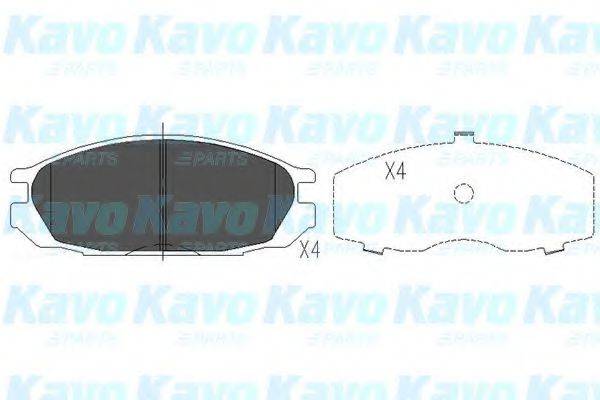 KAVO PARTS KBP6510 Комплект гальмівних колодок, дискове гальмо
