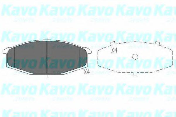 KAVO PARTS KBP6520 Комплект гальмівних колодок, дискове гальмо