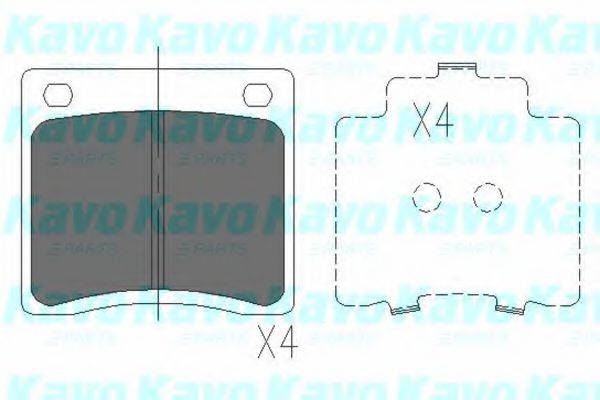 KAVO PARTS KBP6568 Комплект тормозных колодок, дисковый тормоз
