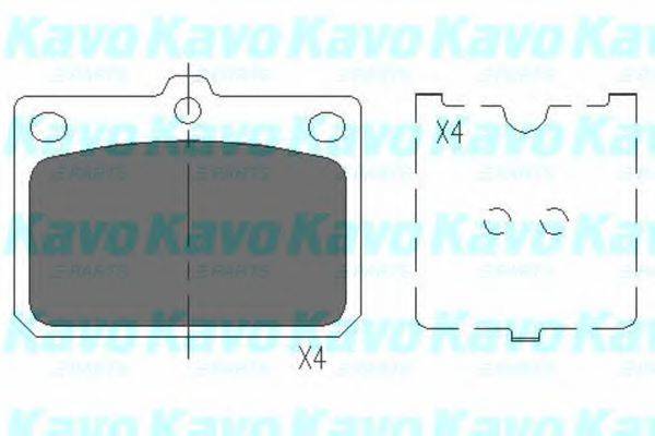 KAVO PARTS KBP9079 Комплект гальмівних колодок, дискове гальмо