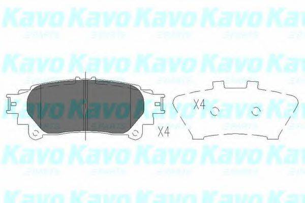 KAVO PARTS KBP9111 Комплект гальмівних колодок, дискове гальмо