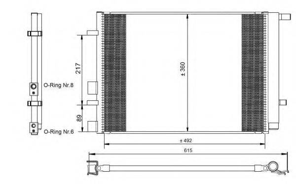 HYUNDAI 976061J010 Конденсатор, кондиціонер