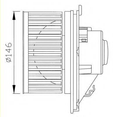NRF 38341 Вентилятор, охолодження двигуна
