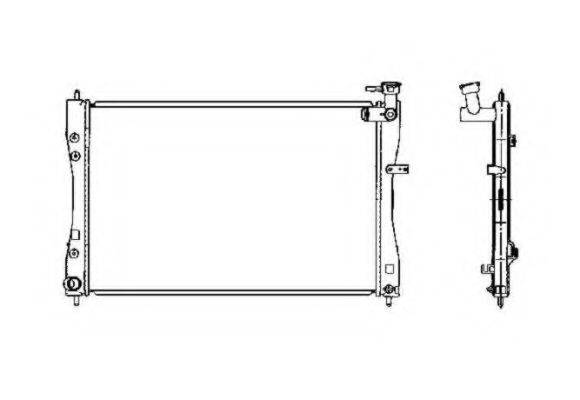 NRF 53462 Радіатор, охолодження двигуна