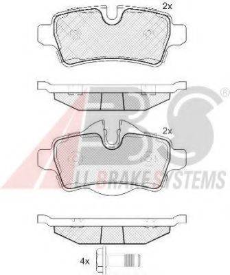 A.B.S. 37642 Комплект гальмівних колодок, дискове гальмо