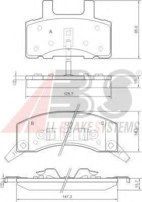 CHRYSLER 4746364 Комплект гальмівних колодок, дискове гальмо