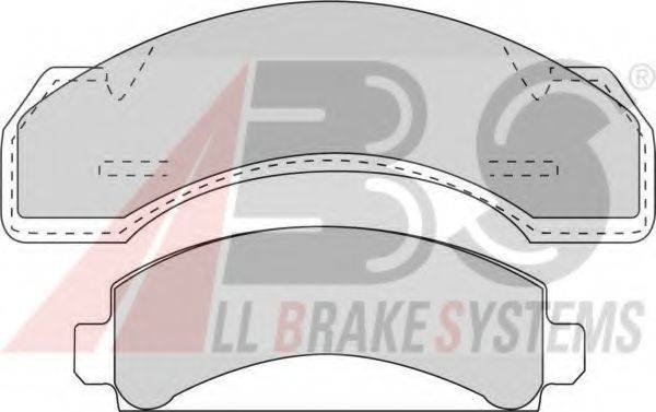 A.B.S. 38380 Комплект гальмівних колодок, дискове гальмо