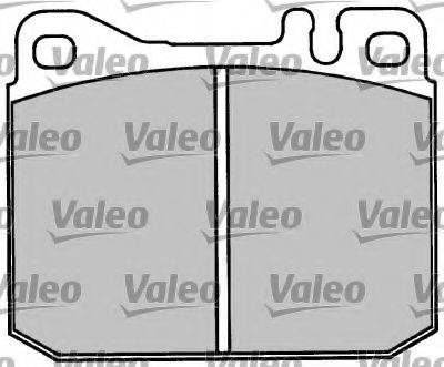 VALEO 597010 Комплект гальмівних колодок, дискове гальмо