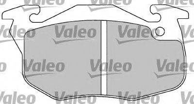 VALEO 597023 Комплект тормозных колодок, дисковый тормоз