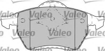 VALEO 597260 Комплект гальмівних колодок, дискове гальмо
