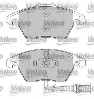 VALEO 597297 Комплект гальмівних колодок, дискове гальмо