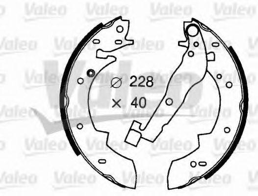 VALEO 562615 Комплект гальмівних колодок