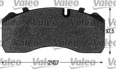 IVECO 203121500 Комплект гальмівних колодок, дискове гальмо