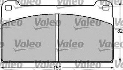 VALEO 29325 Комплект гальмівних колодок, дискове гальмо