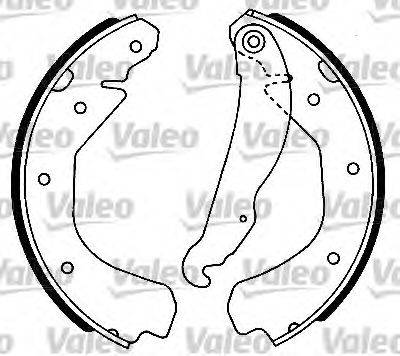 VALEO 553650 Комплект гальмівних колодок