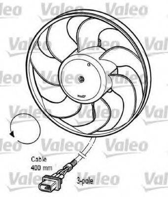VALEO 696033 Вентилятор, охолодження двигуна