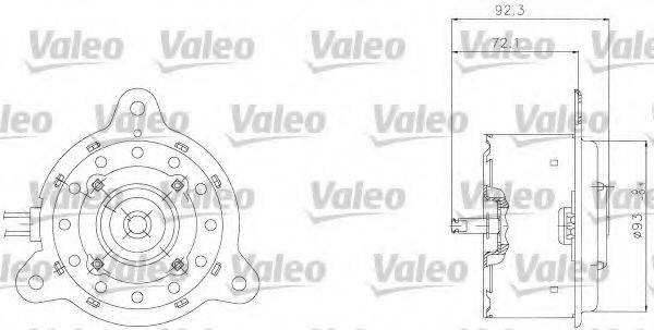 VALEO 698301 Электродвигатель, вентилятор радиатора