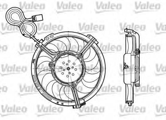 VALEO 698658 Вентилятор, охлаждение двигателя