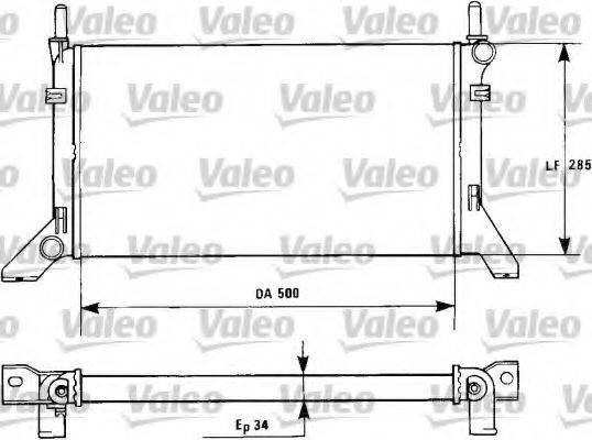 FORD 1647744 Радіатор, охолодження двигуна