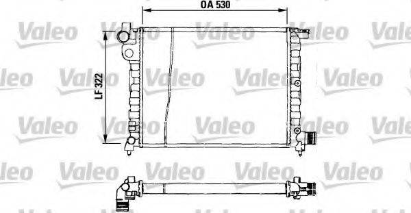 VALEO 730569 Радіатор, охолодження двигуна