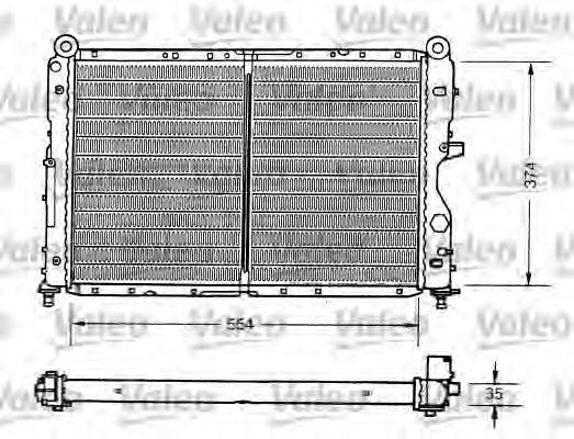 VALEO 731159 Радіатор, охолодження двигуна