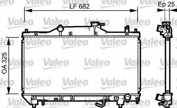 VALEO 734491 Радіатор, охолодження двигуна