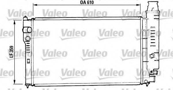 VALEO 810955 Радіатор, охолодження двигуна