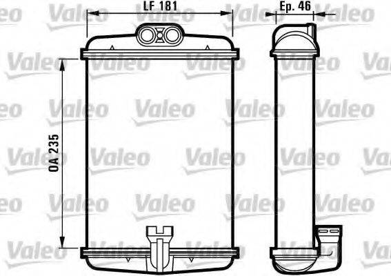 VALEO 812127 Теплообмінник, опалення салону