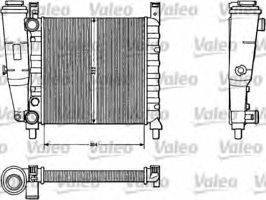 VALEO TA386 Радіатор, охолодження двигуна