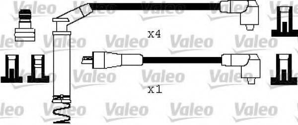 VALEO 346401 Комплект дротів запалювання