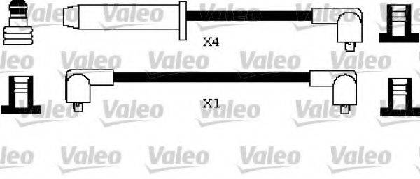VALEO 346397 Комплект дротів запалювання