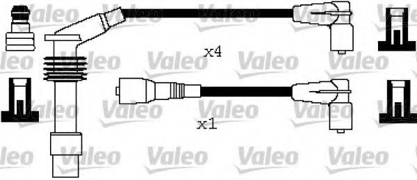 VALEO 346291 Комплект дротів запалювання