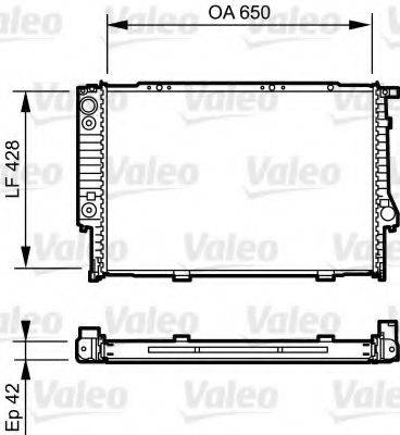 VALEO 734421 Радіатор, охолодження двигуна