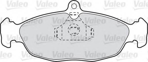 VALEO 598356 Комплект гальмівних колодок, дискове гальмо