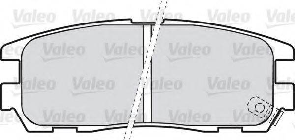VALEO 21301 Комплект гальмівних колодок, дискове гальмо