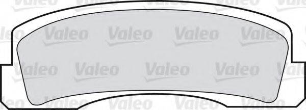 VALEO 598389 Комплект гальмівних колодок, дискове гальмо