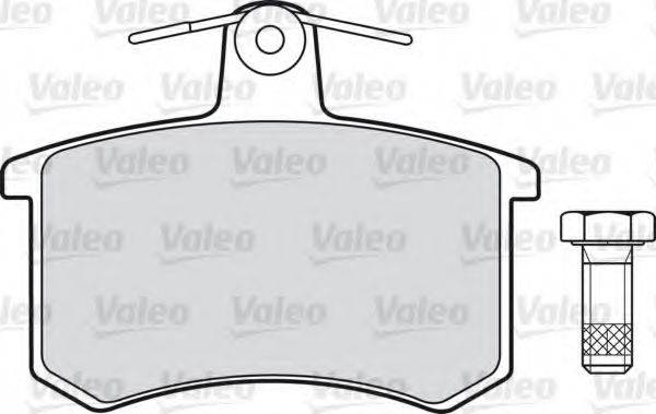 VALEO 598125 Комплект гальмівних колодок, дискове гальмо