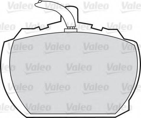VALEO 20894 Комплект гальмівних колодок, дискове гальмо
