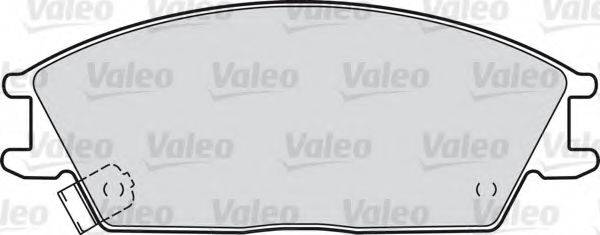 VALEO 21012 Комплект гальмівних колодок, дискове гальмо
